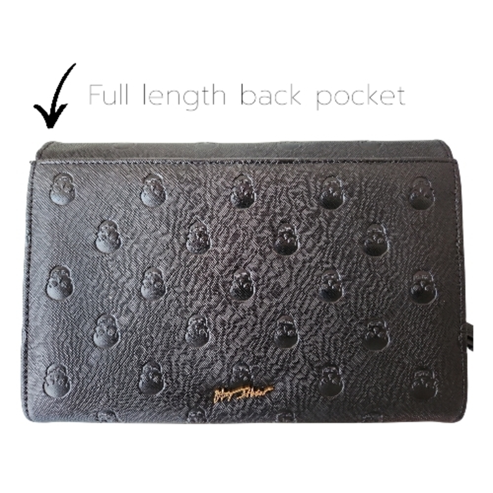 Betsey Johnson SKULLICIOUS Black Bow Crossbody - Picture 7 of 7